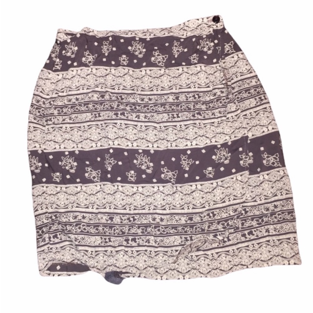 {L'Amadei} High waist wrap skirt Size 6
